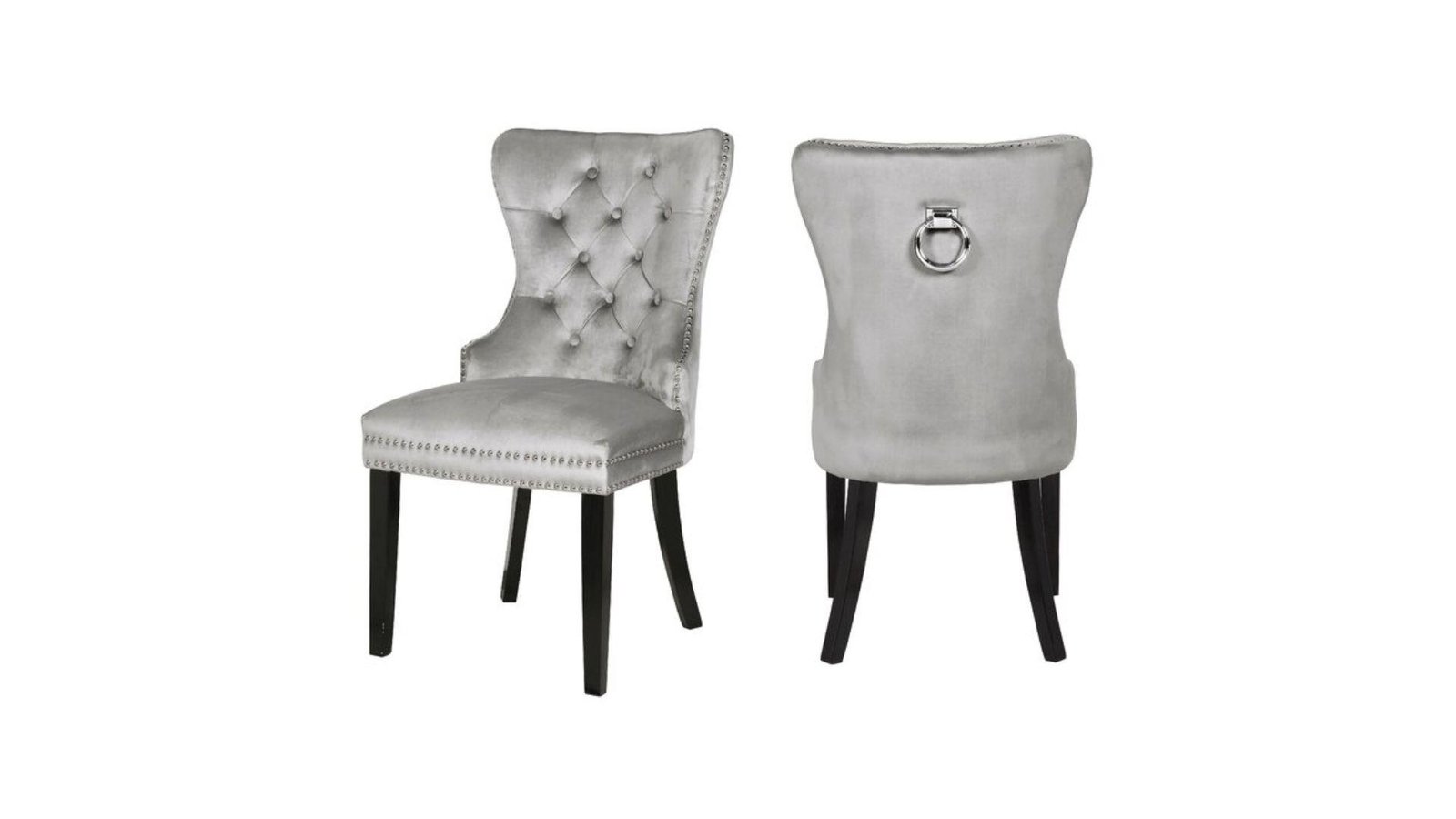 Second image of ERICA WOOD LEGS DARK GRAY - 2 CHAIRS PER BOX