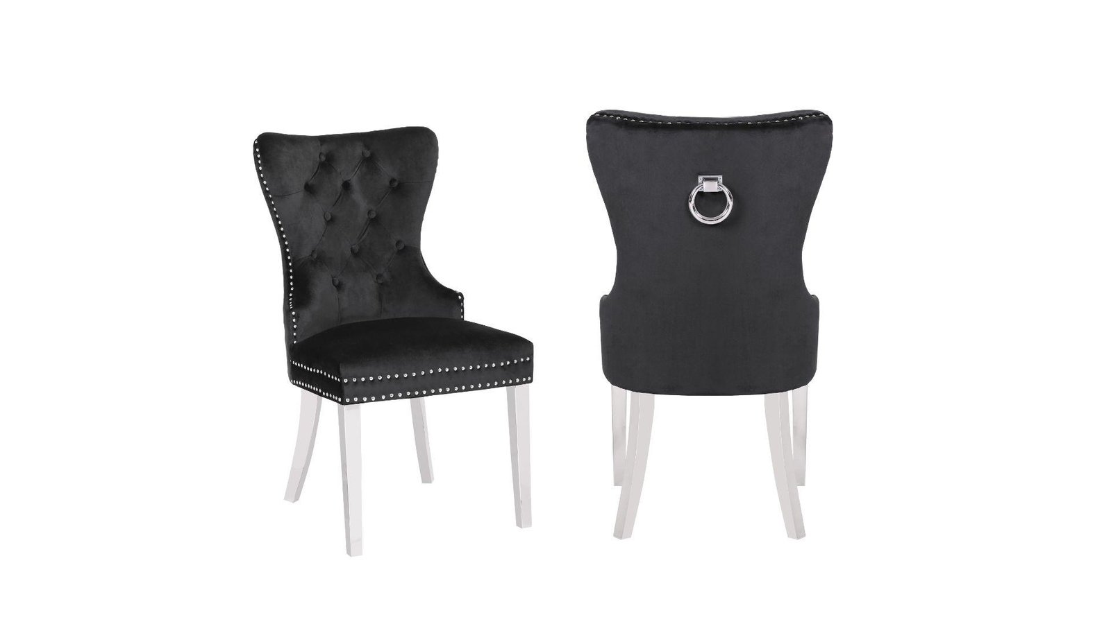 Second image of ERICA STAINLESS STEEL LEGS DARK GRAY - 2 CHAIRS PER BOX