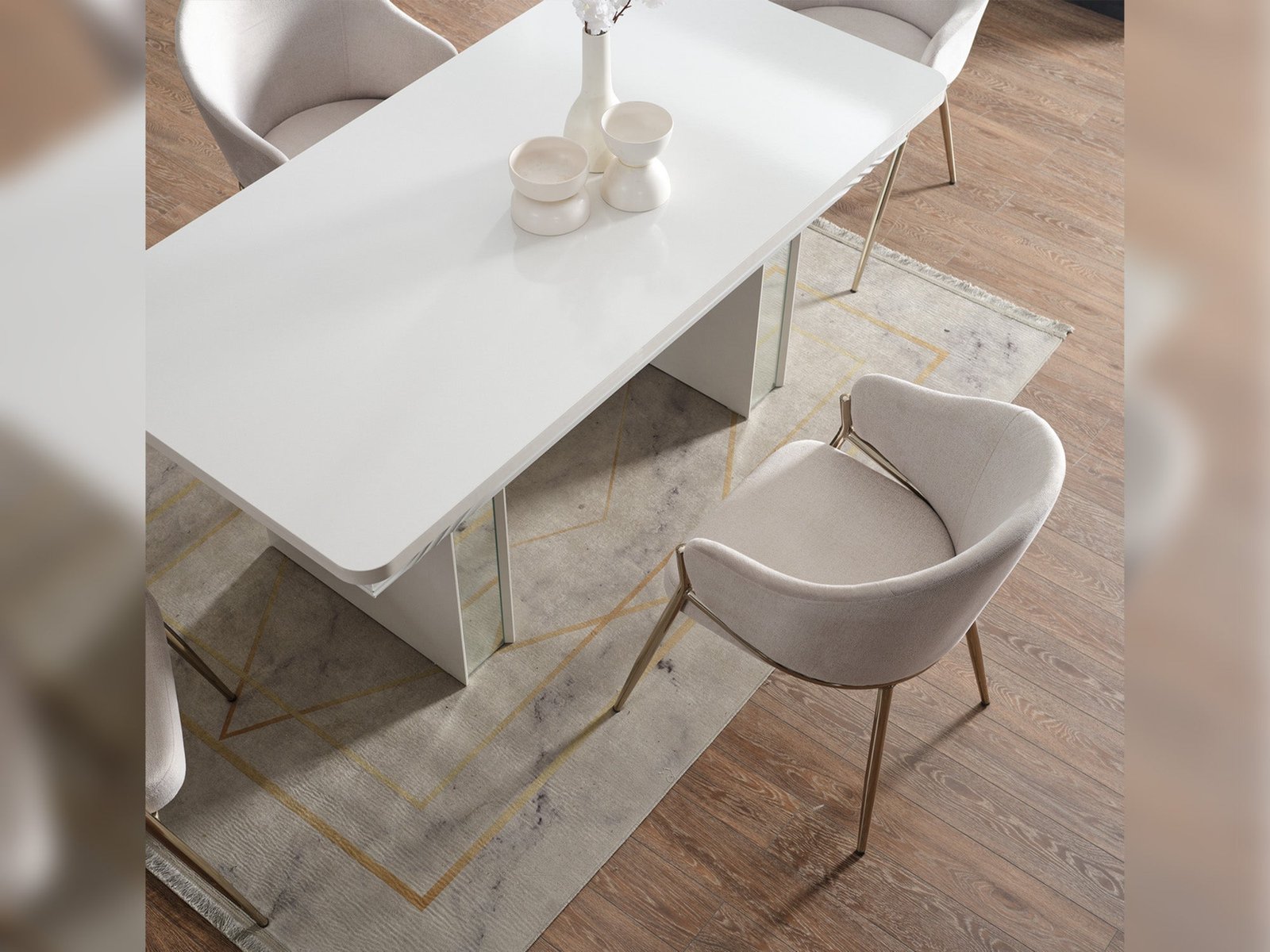 Second image of Esperanza Diningroom (Consol With Mirror & Dining Table & 6 Dining Chair)