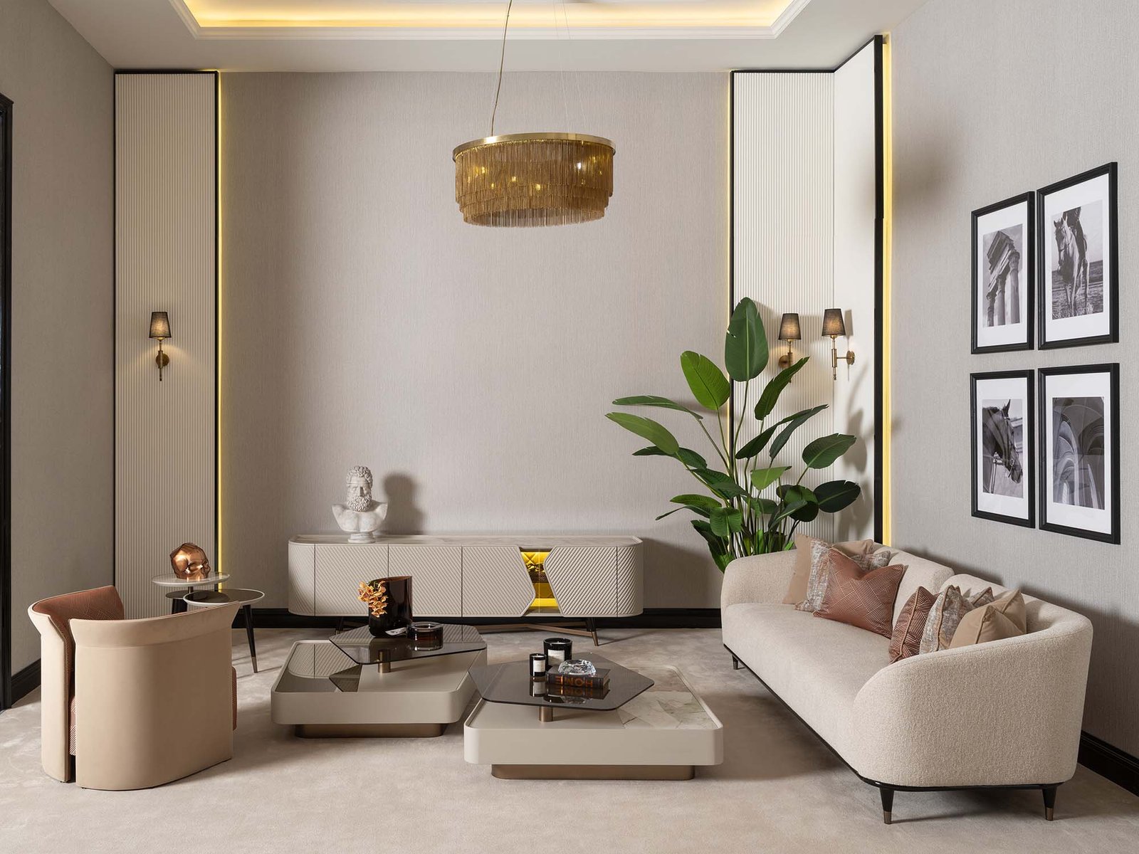 Essenza 4-pieces (2 Sofa &  2 Chair) Livingroom