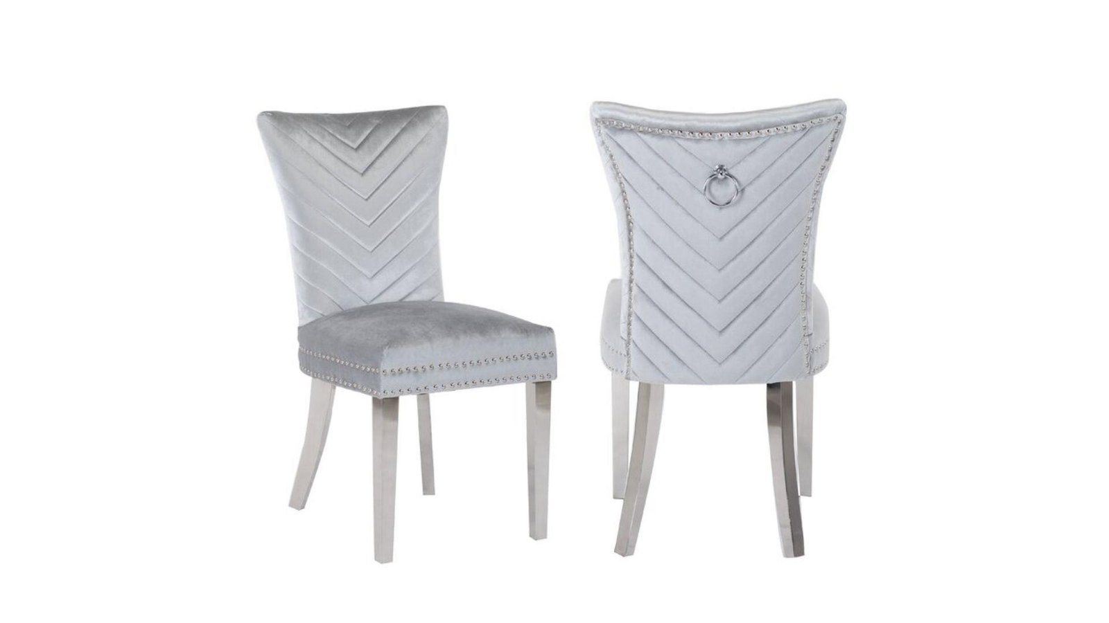Second image of EVA STAINLESS STEEL LEGS DARK GRAY - 2 CHAIRS PER BOX