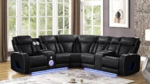 FORTUNER SECTIONAL BLACK