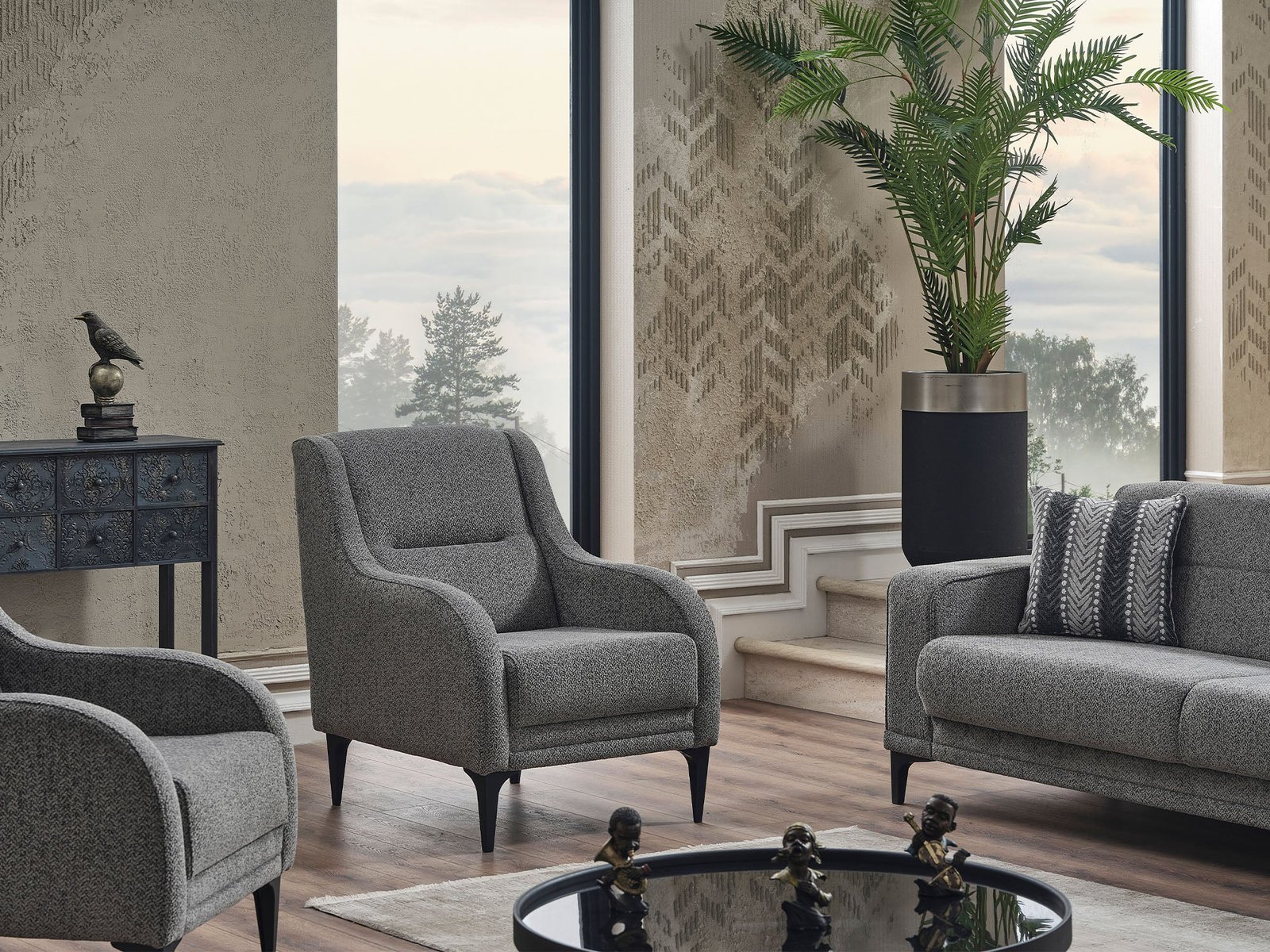 Second image of Focus 3-pieces (Sofa & Loveseat & Chair) Livingroom