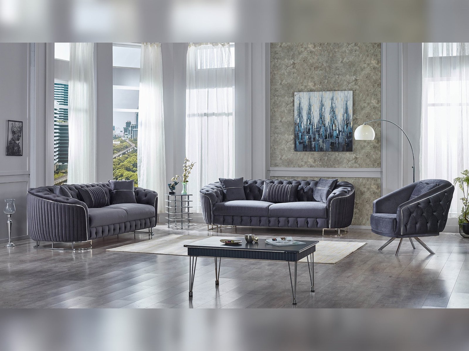 Galata 3-pieces (Sofa & Loveseat & Chair) Livingroom