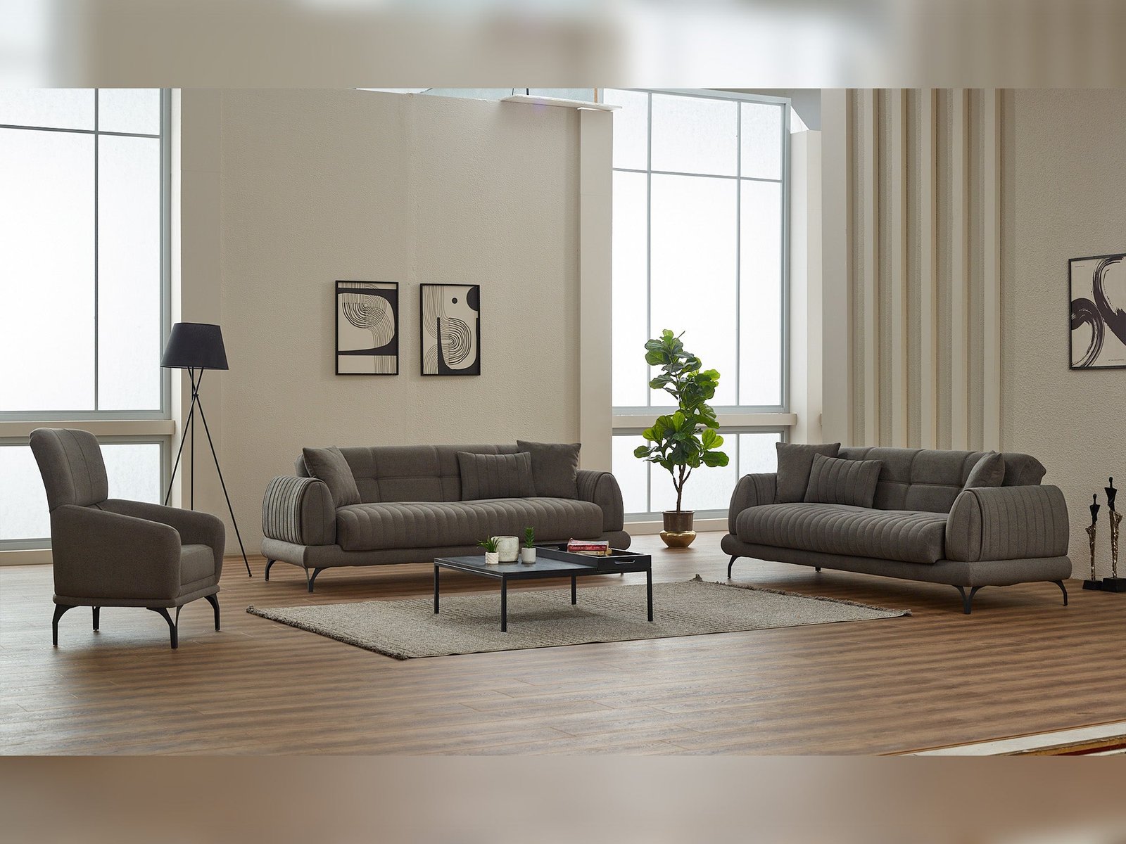 Gamba 3-pieces (Sofa & Loveseat & Chair) Livingroom