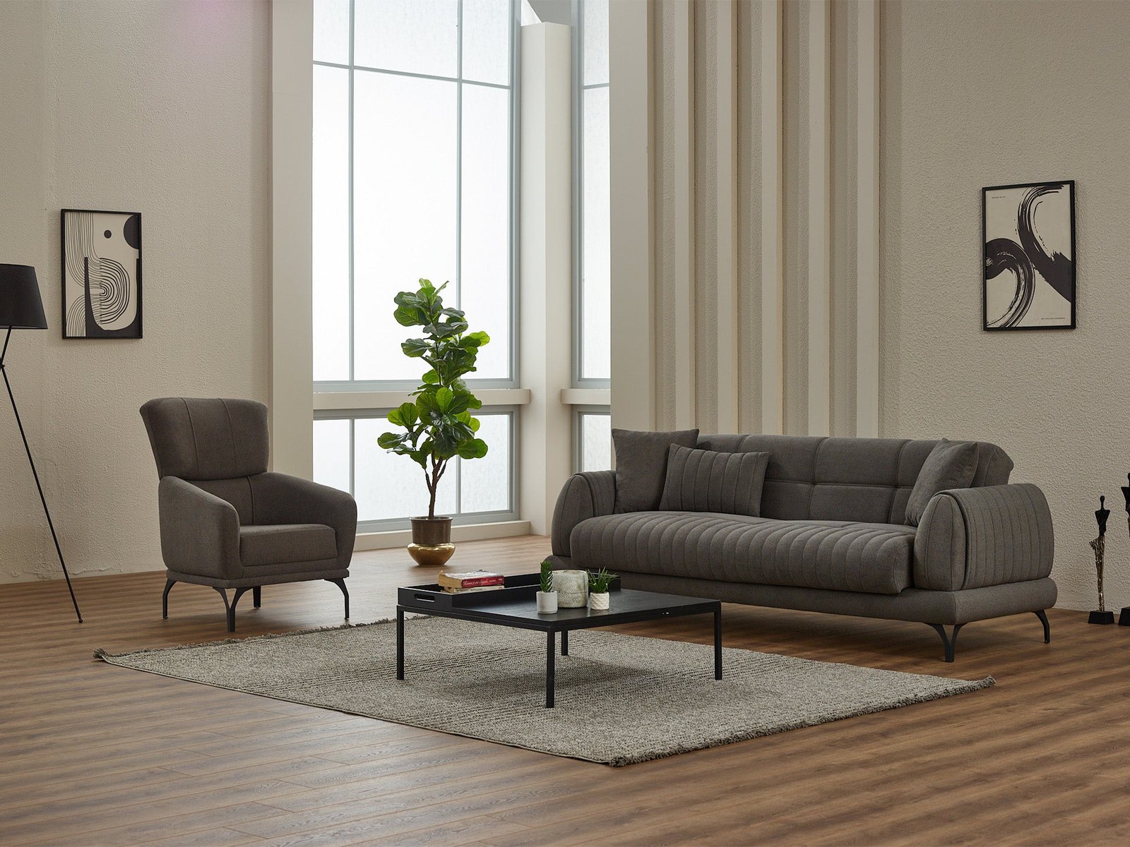 Second image of Gamba 3-pieces (Sofa & Loveseat & Chair) Livingroom