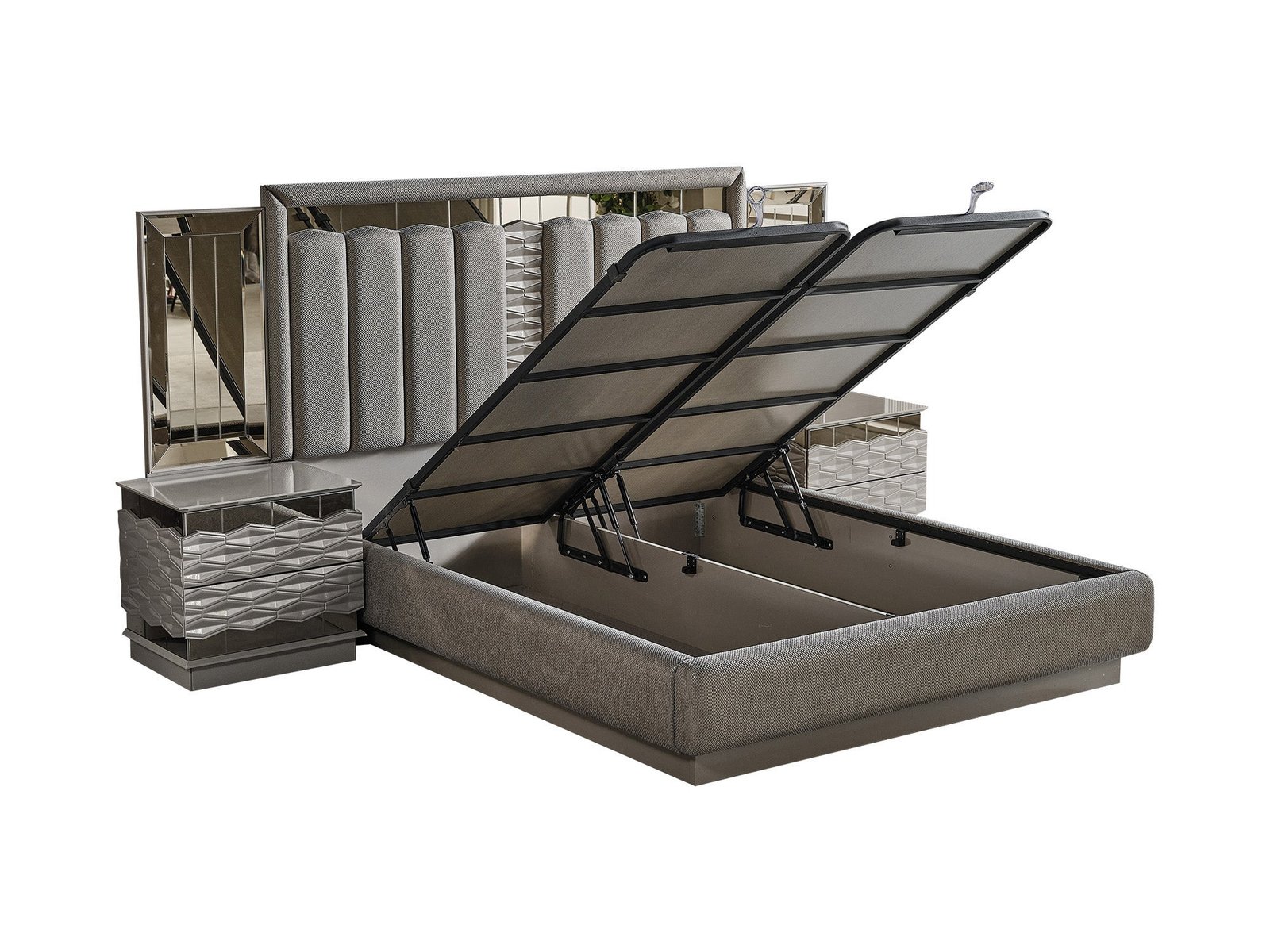 Second image of Gokce Bed Frame With Headboard