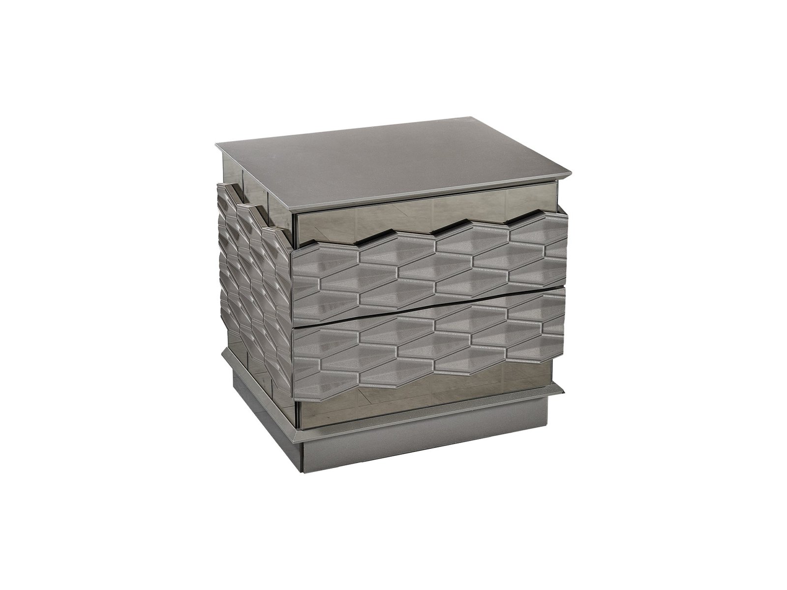 Gokce Nightstand With Back Mirror