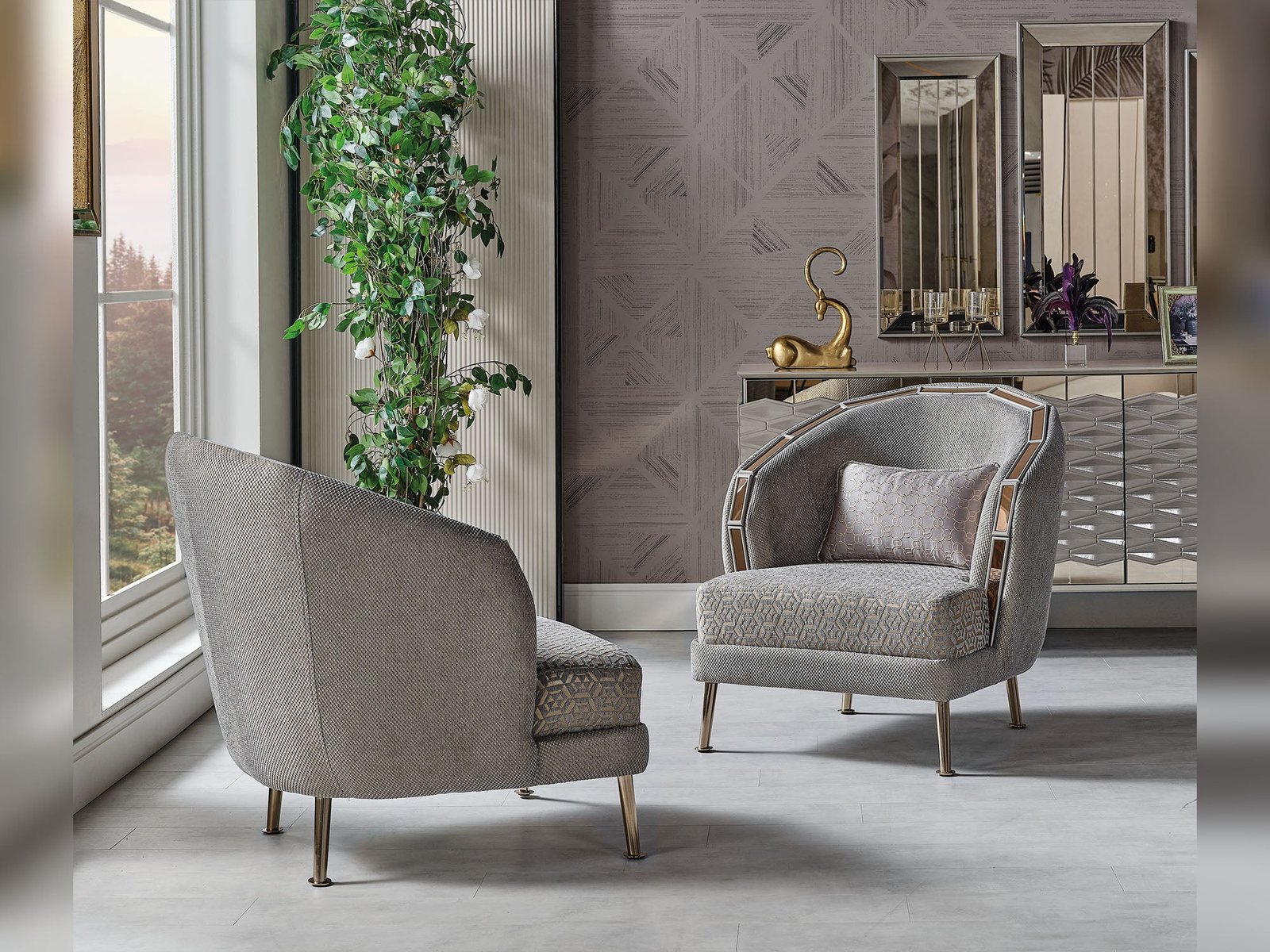 Second image of Gokce Chair Grey