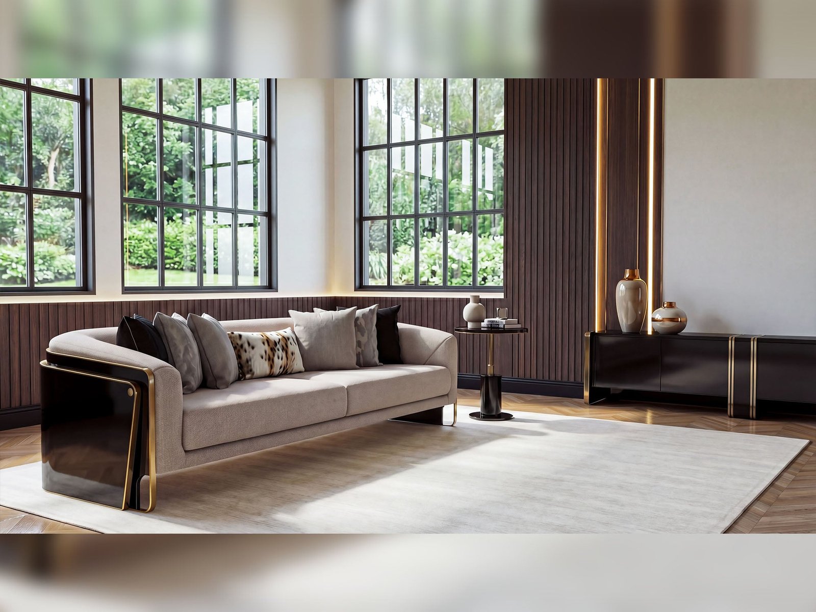 Second image of Hanedan 4-pieces (1 Four Seater Lux Sofa & 1 Four Seater Sofa & 2 Chair) Livingroom