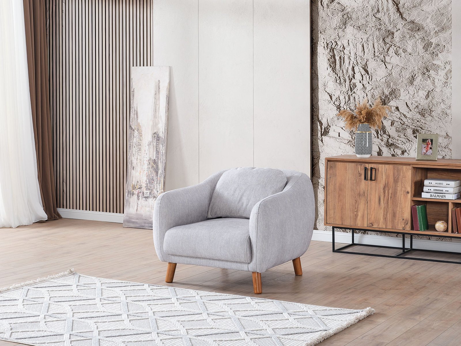 Second image of Happy Chair Grey