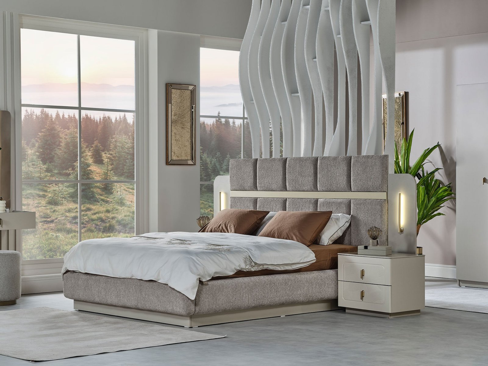 Second image of Hisar Bed Frame With Headboard