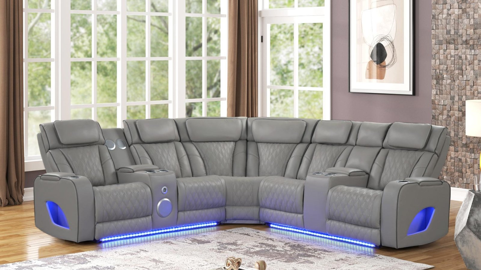 FORTUNER SECTIONAL GRAY