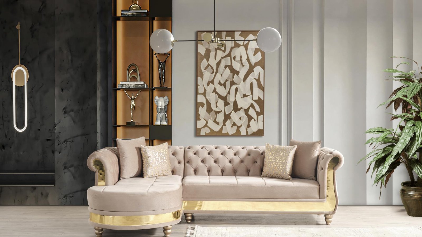 JULIA SECTIONAL SOFA TAUPE