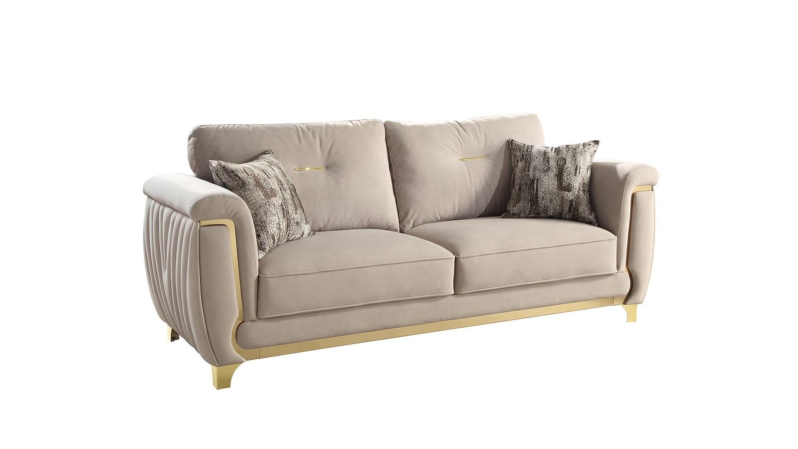 Second image of LEENA 2 PC Living Room Sets IN BEIGE