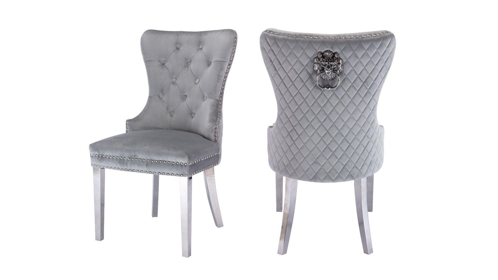 Second image of SIMBA STAINLESS STEEL LEGS DARK GRAY - 2 CHAIRS PER BOX
