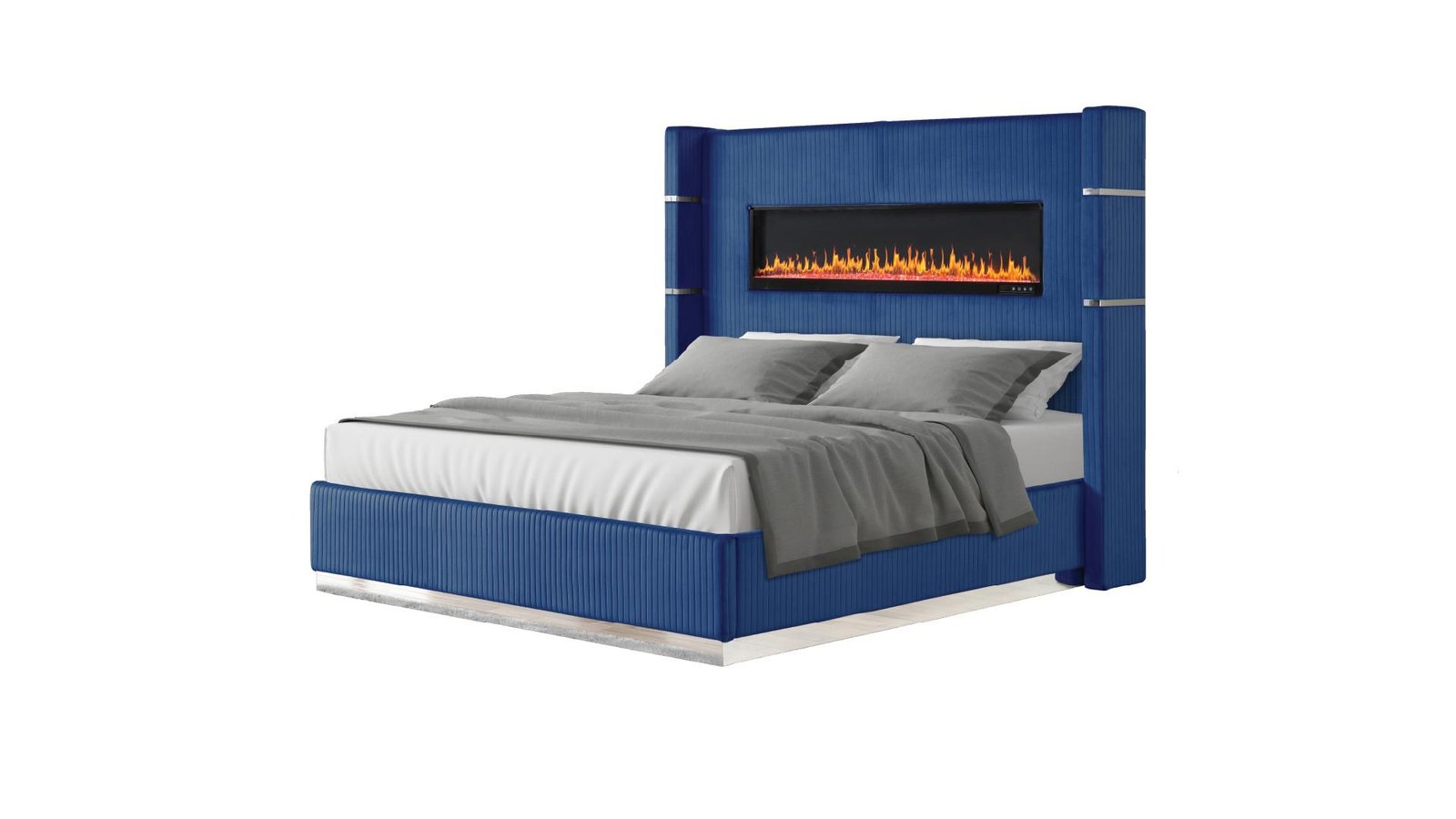 Second image of LIZELLE QUEEN 4 PC BEDROOM SET IN NAVY
