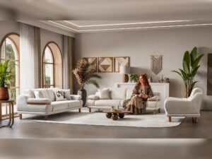 Latte 3-pieces (Sofa & Loveseat & Chair) Livingroom Set