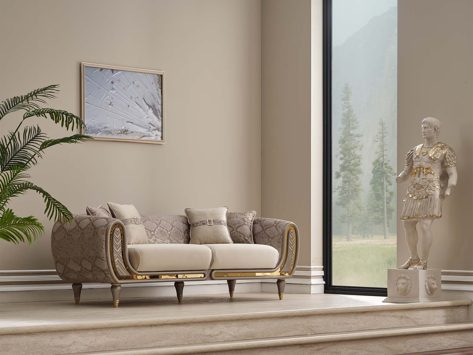 Second image of Lima Stationary Sofa Cream