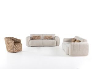Lotus 4-pieces (2 Sofa & 2 Chair) Livingroom
