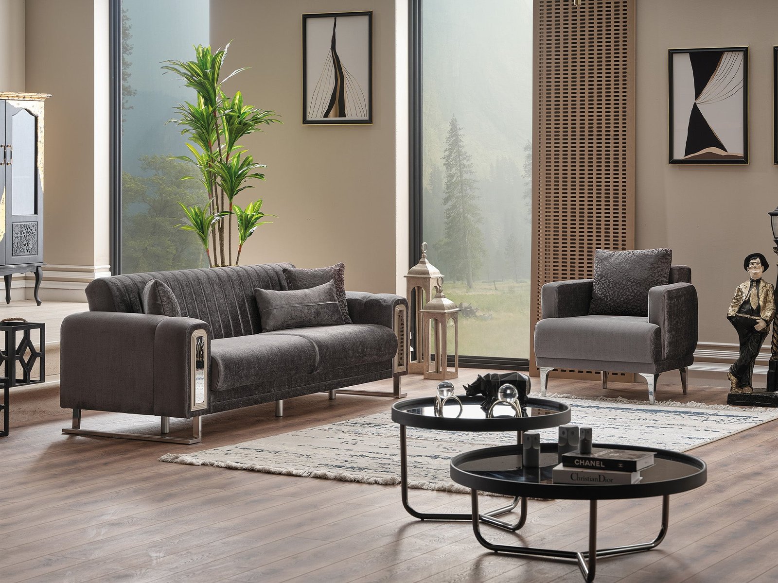 Second image of Lotus Chair Grey