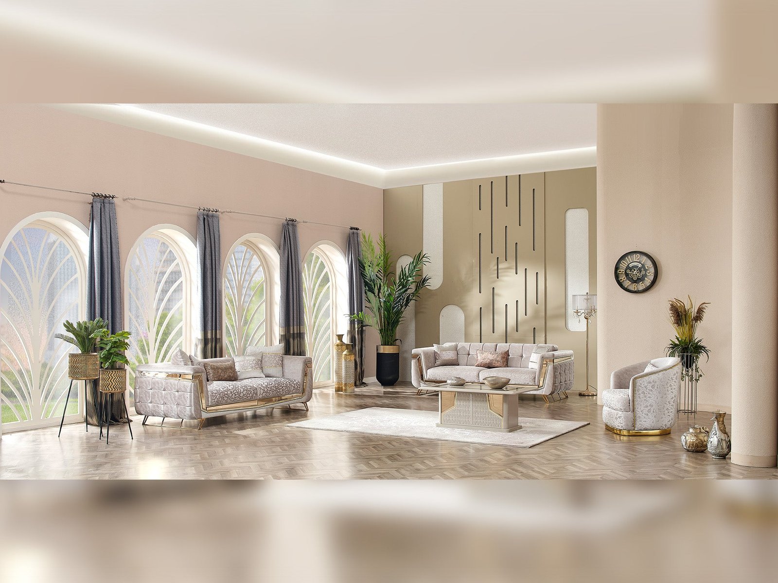 Milano Max 3-pieces (Sofa & Loveseat & Chair) Livingroom