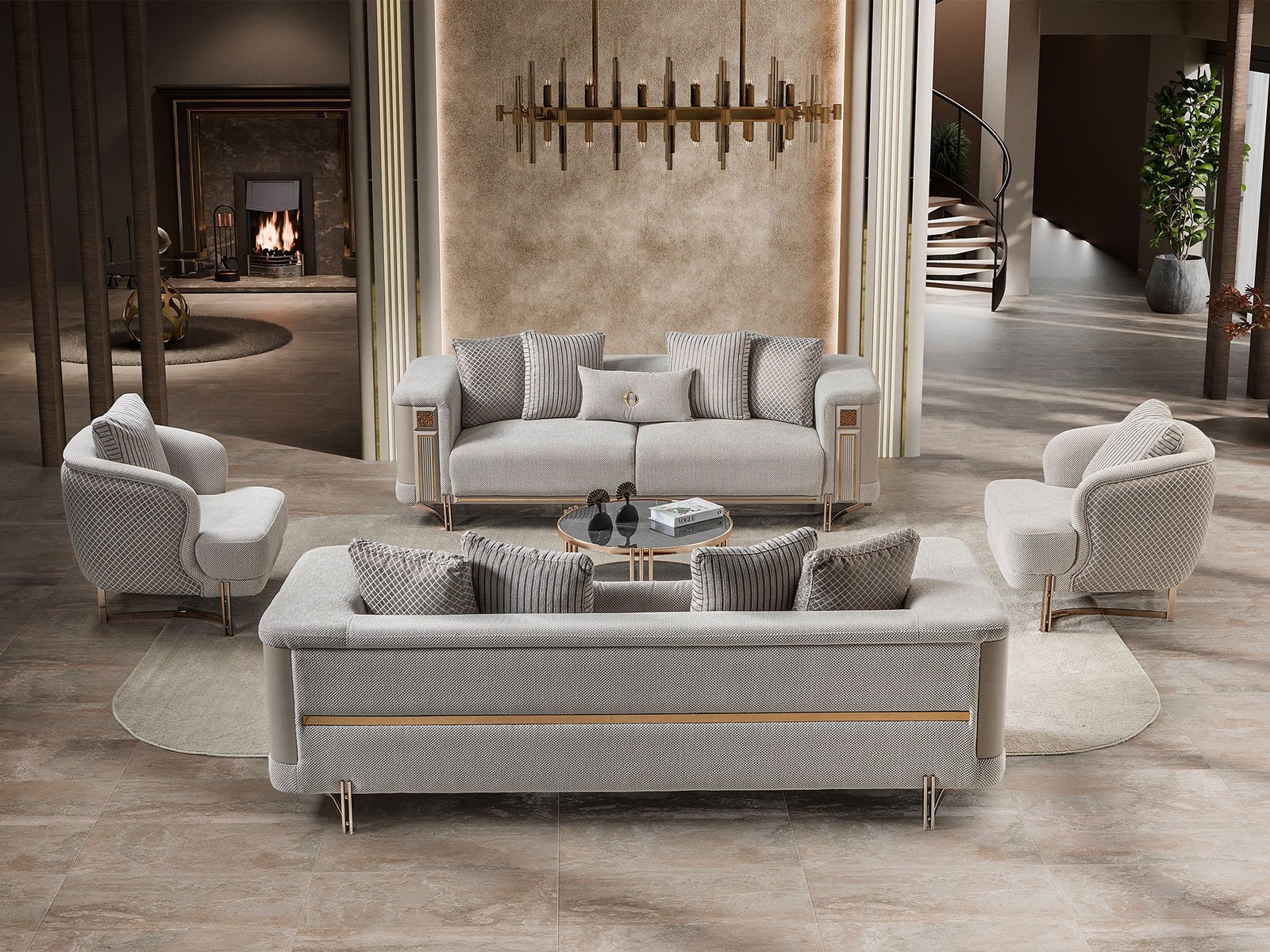 Second image of Mirage 3-pieces (Sofa & Loveseat & Chair) Livingroom Set