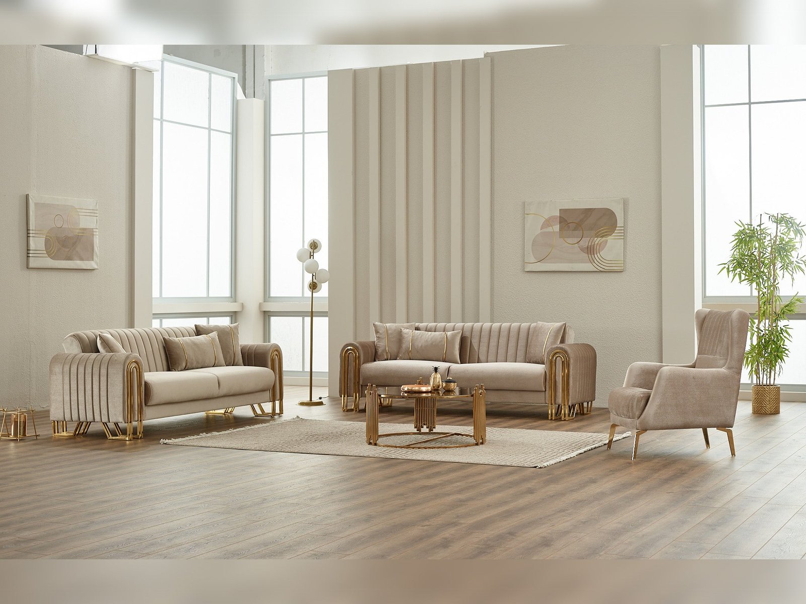 Montana 3-pieces (Sofa & Loveseat & Chair) Livingroom