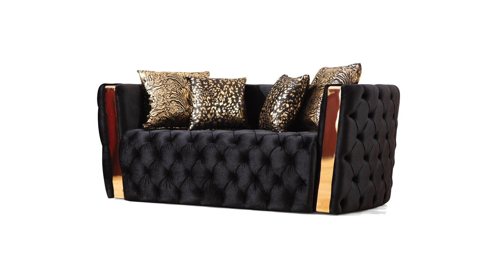 Second image of NAOMI 2 PC Living Room Sets IN BLACK - C