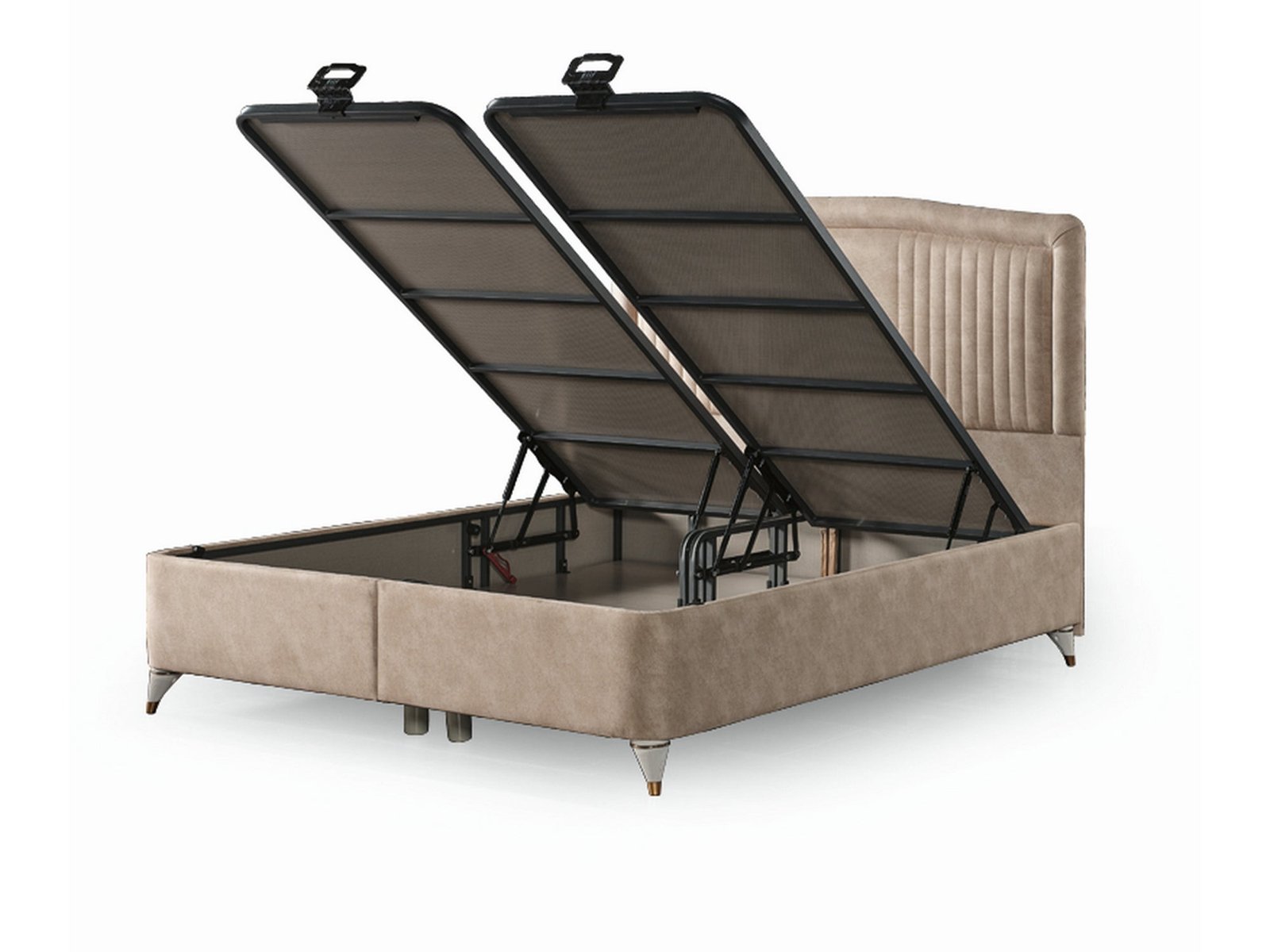 Second image of New Silver Storage Bed With Headboard