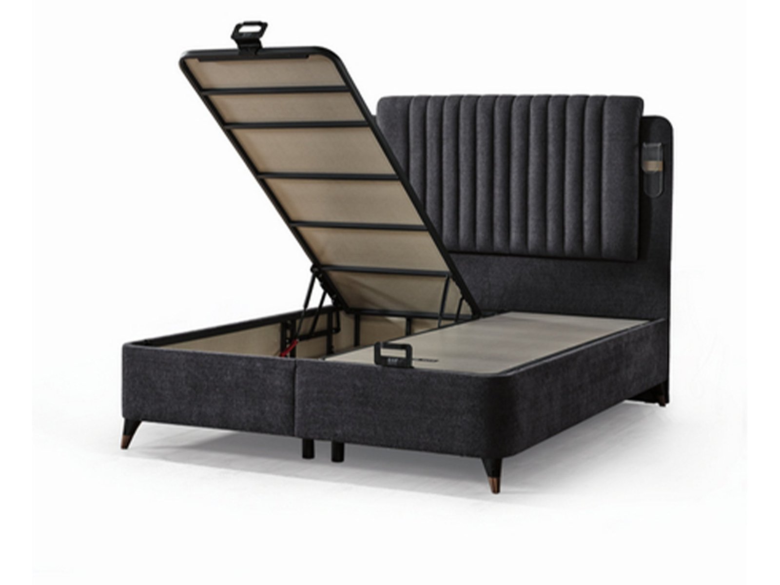 Second image of Nilufer Storage Bed With Headboard