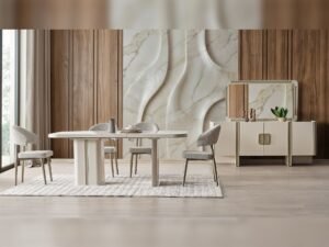 Odessa Al Diningroom (Consol With Mirror & Dining Table & 6 Dining Chair)