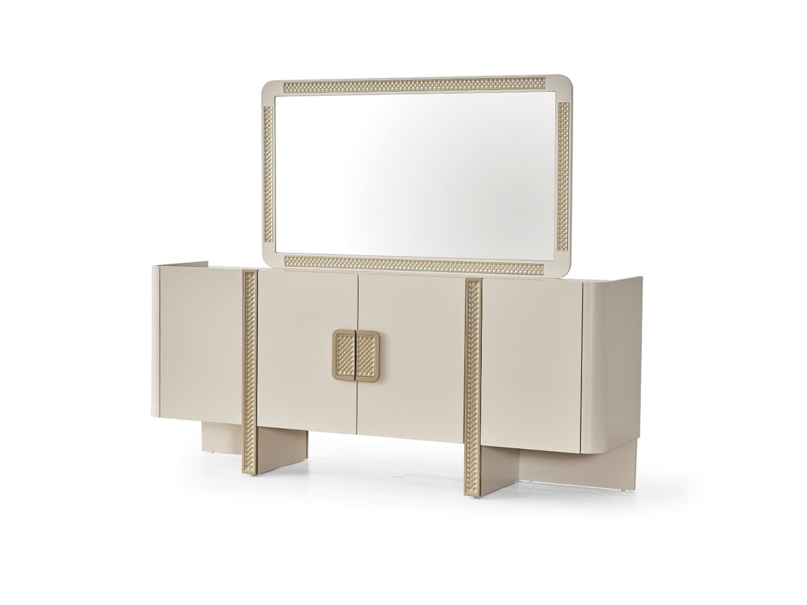 Second image of Odessa Al Diningroom (Consol With Mirror & Dining Table & 6 Dining Chair)