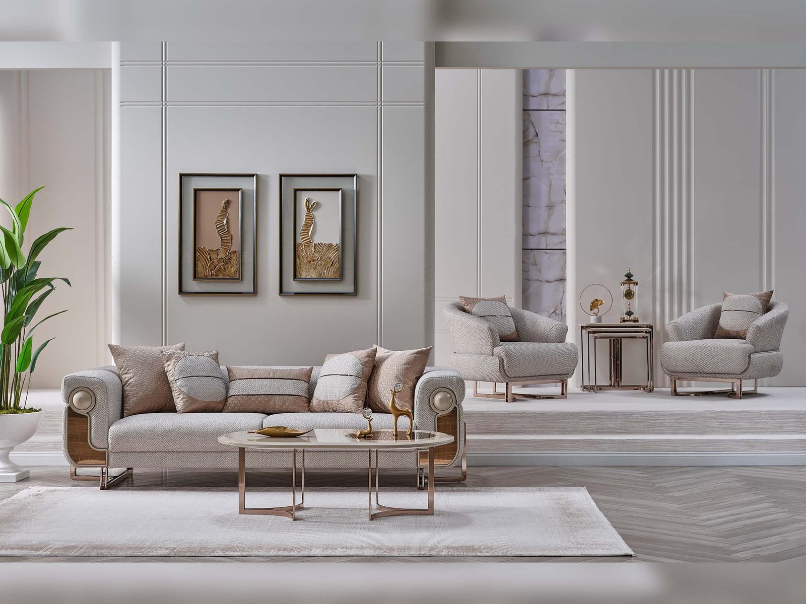 Palermo San Stationary Sofa