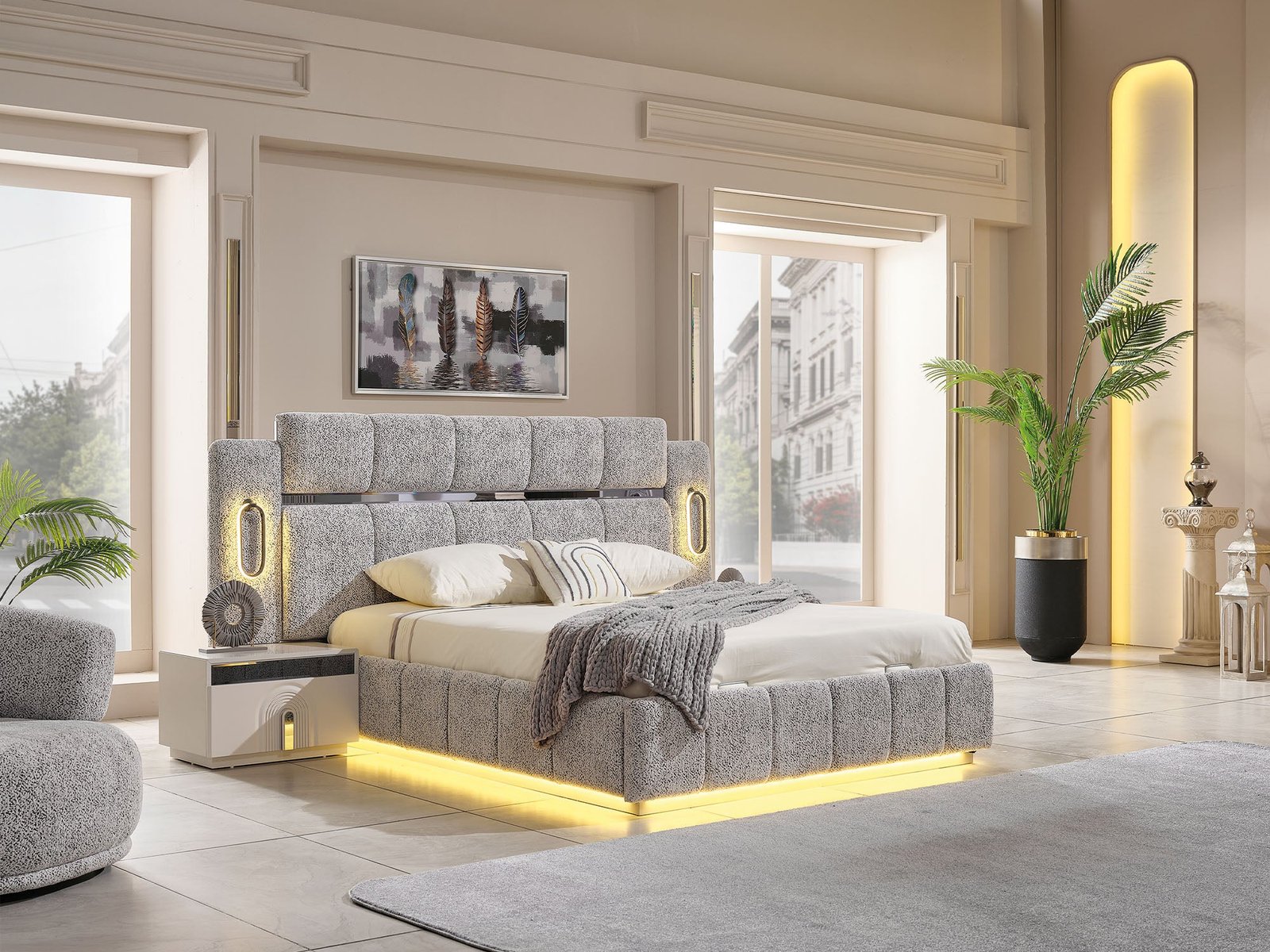 Second image of Parma Bed Frame With Headboard