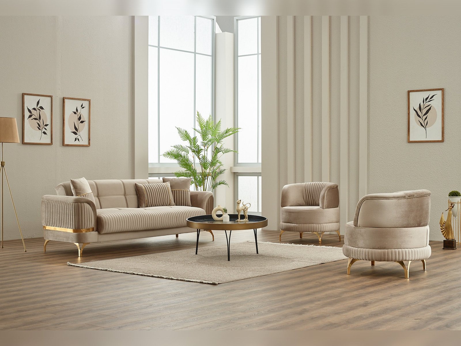 Second image of Pedro 3-pieces (Sofa & Loveseat & Chair) Livingroom