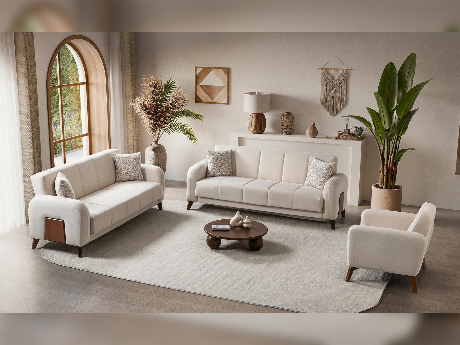 Second image of Polo 3-pieces (Sofa & Loveseat & Chair) Livingroom Set