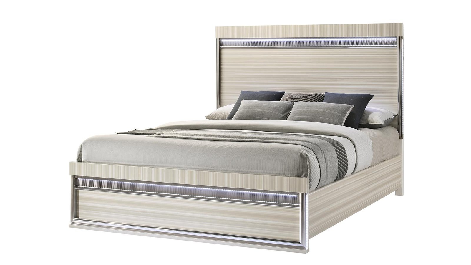 Second image of LEONOR KING 5PC BEDROOM SET IN GRAY