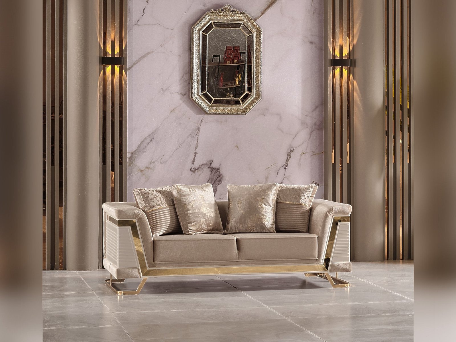 Second image of Rixos Stationary Loveseat Beige