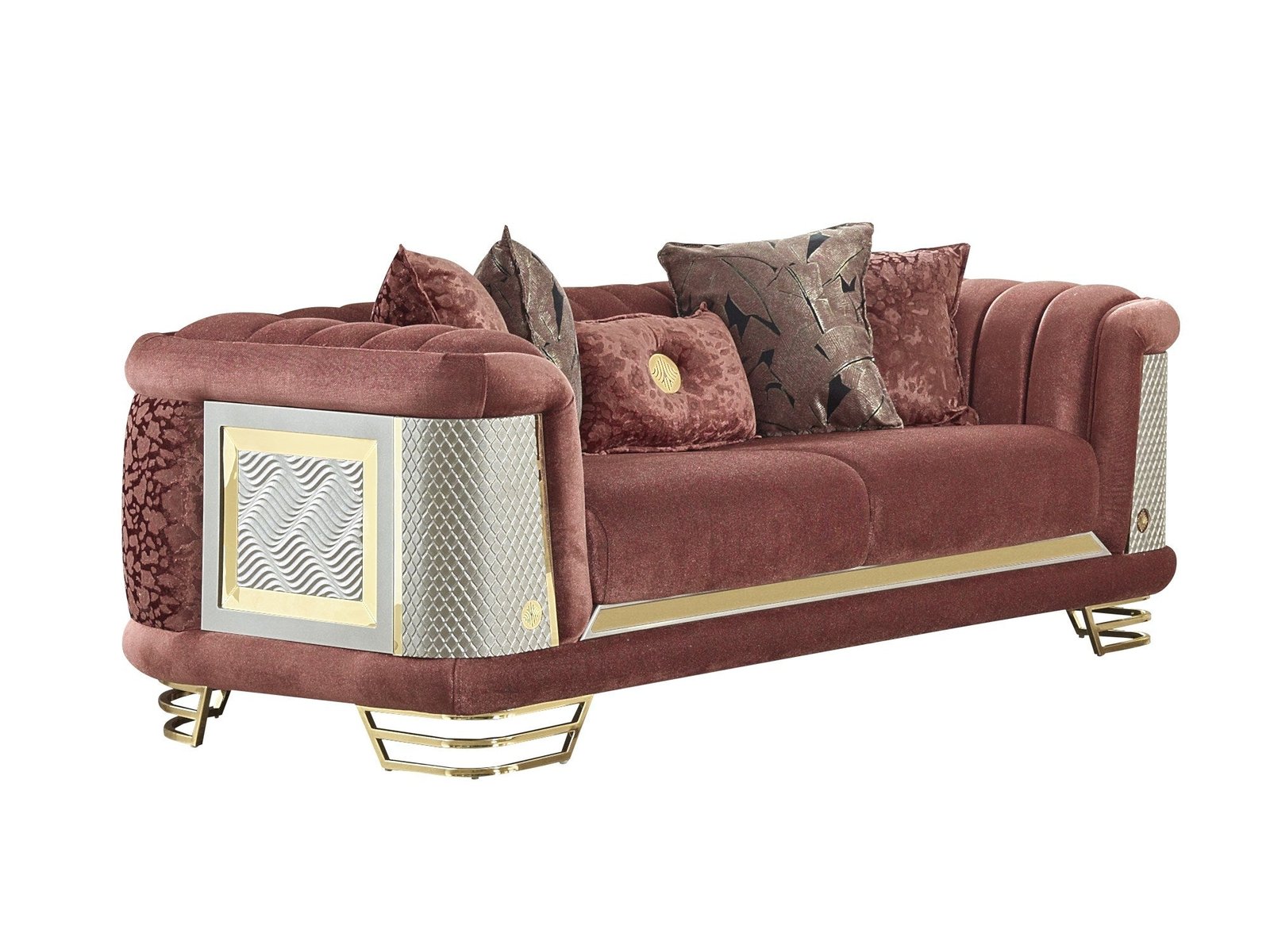 Romans Stationary Loveseat Brick
