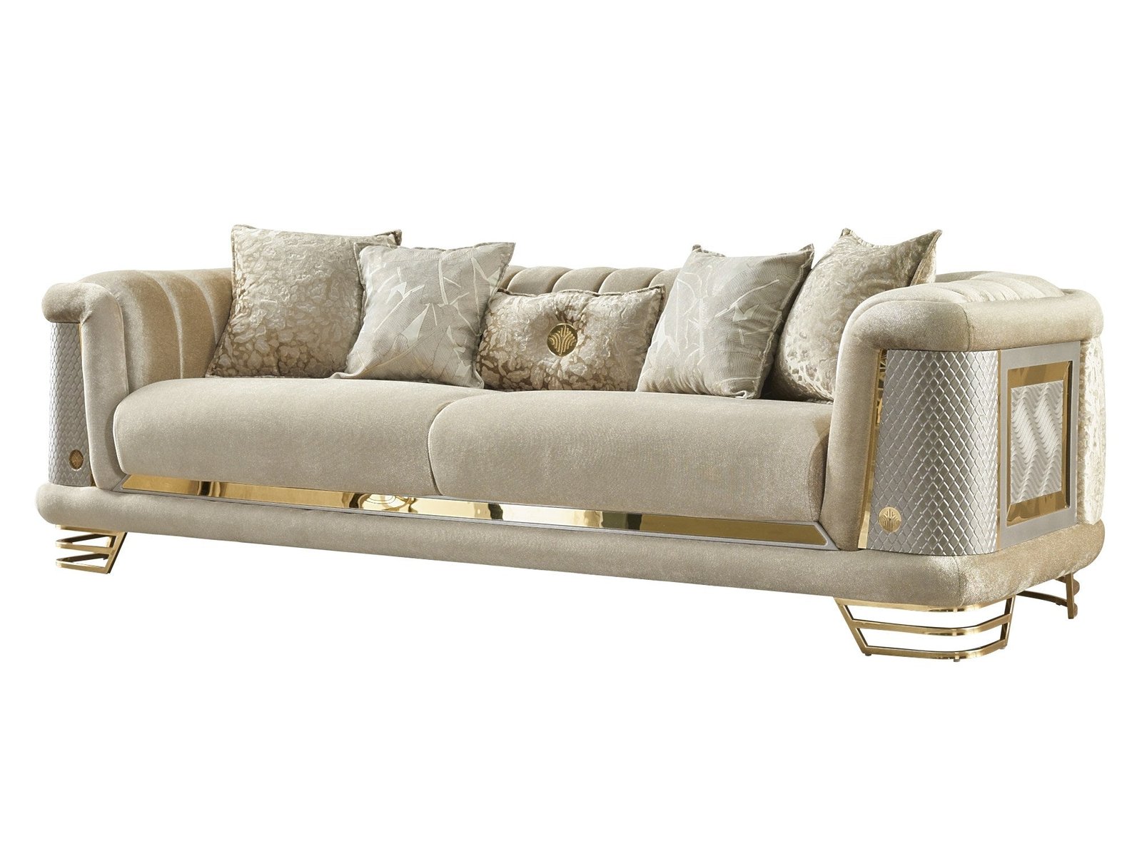 Romans Stationary Sofa Beige