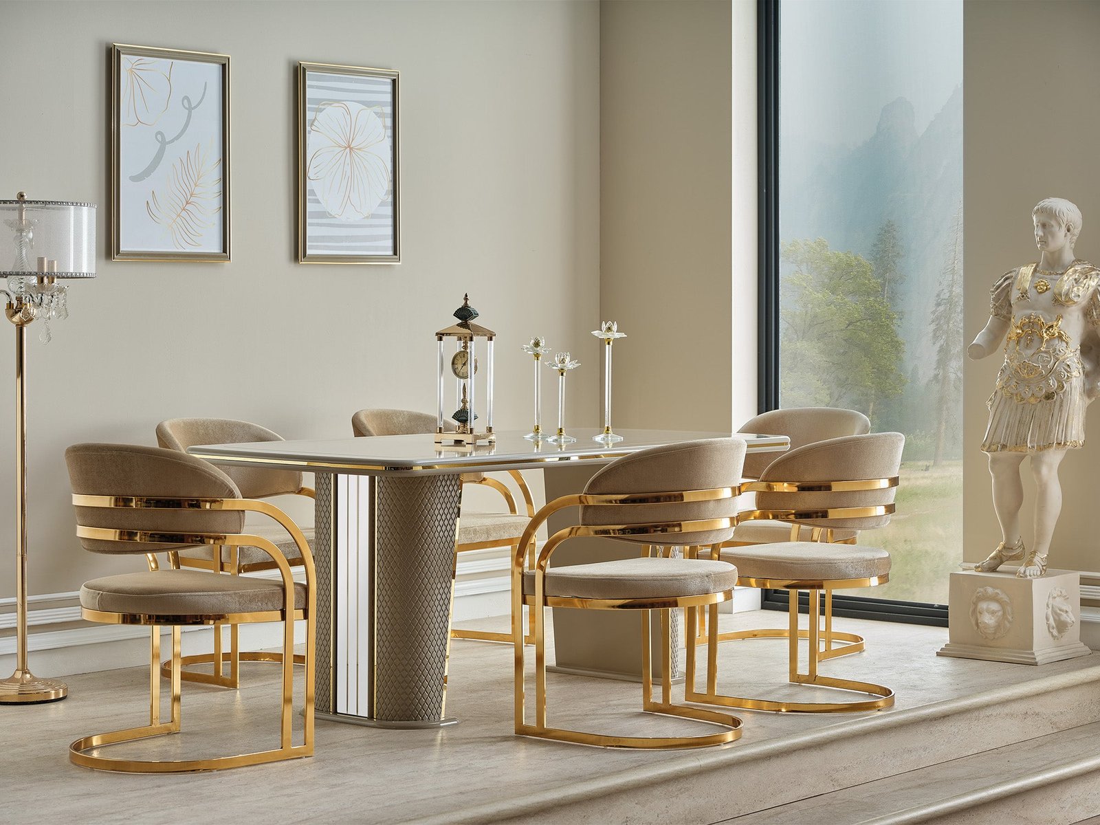 Second image of Romans Dining Chair Beige