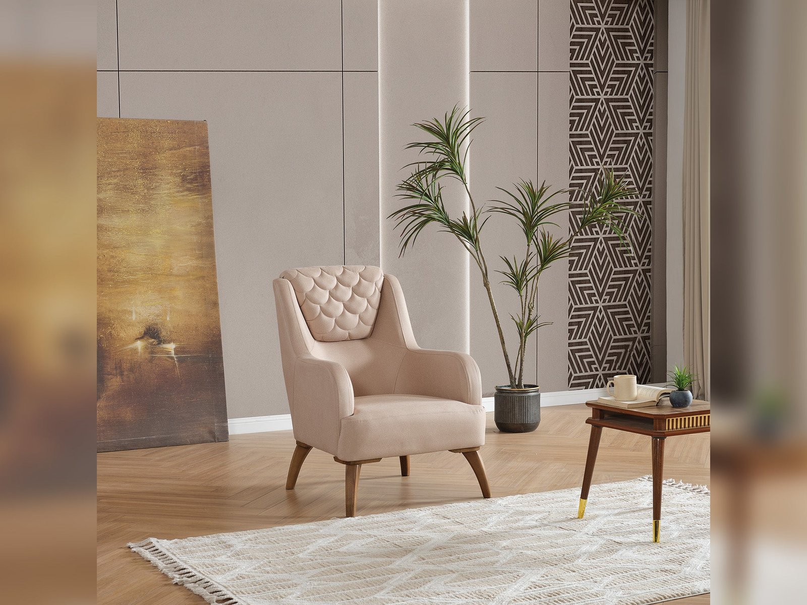 Second image of Ruby Chair Beige