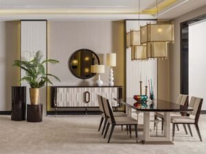 Senato Diningroom (Consol With Mirror & Dining Table & 6 Dining Chair)