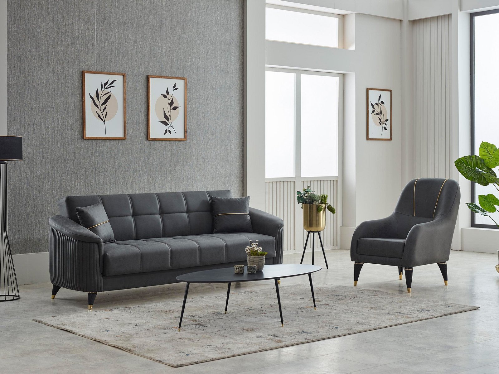 Second image of Serva 3-pieces (Sofa & Loveseat & Chair) Livingroom