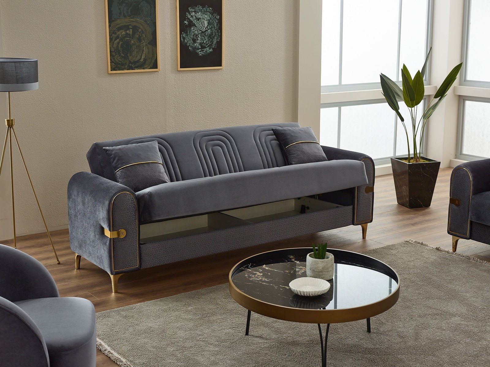 Second image of Siderno Convertible Loveseat
