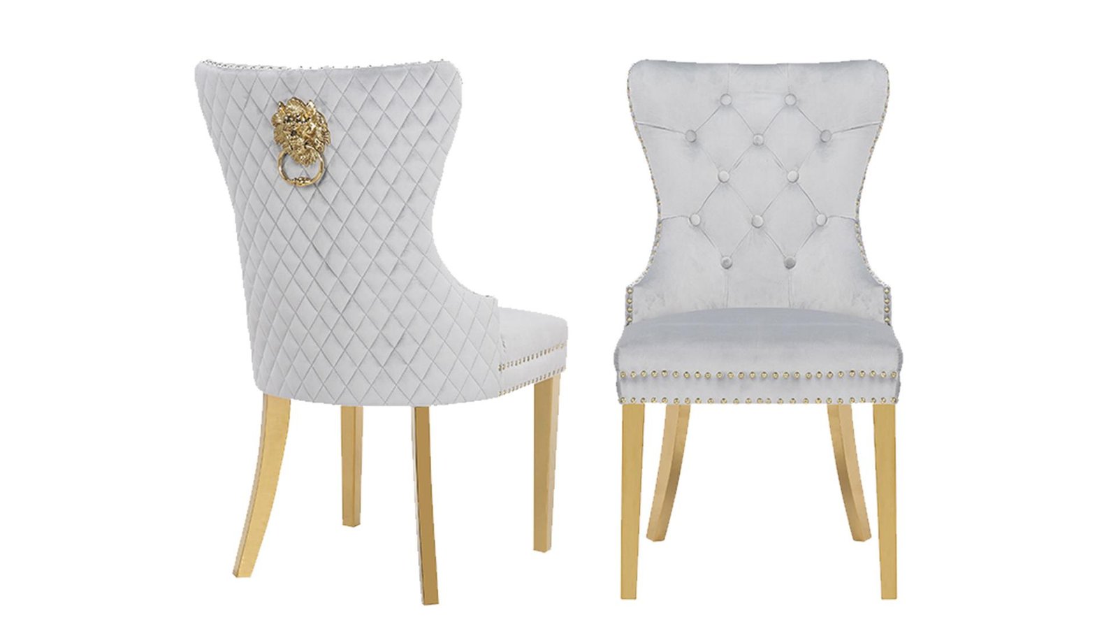 Second image of SIMBA GOLD LEGS DARK GRAY - 2 CHAIRS PER BOX