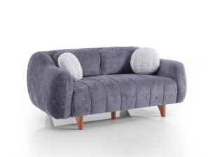 Snowy Stationary Loveseat Anthracite
