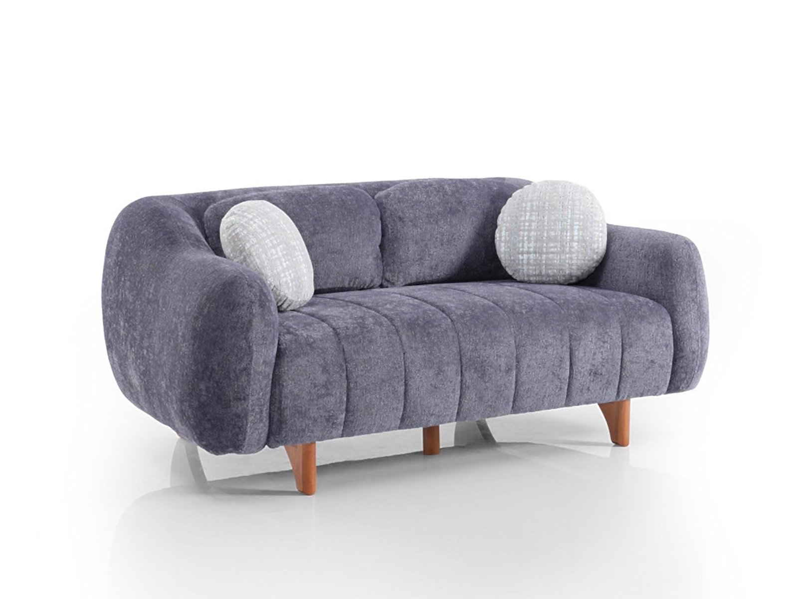 Snowy Stationary Loveseat Anthracite