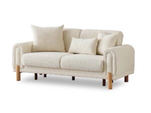Soho Convertible Loveseat Cream